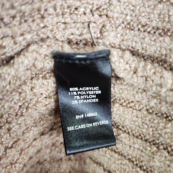 Womens Beige Torrid Cable Knit Turtleneck Sweater Pullover Long Sleeve Size 0 - Picture 7 of 11